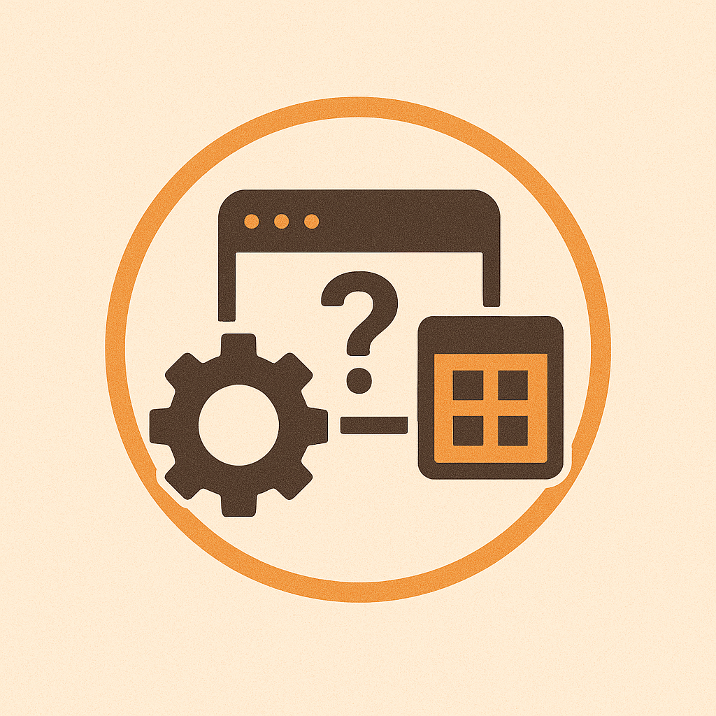 Icon-style illustration for tool chaos.